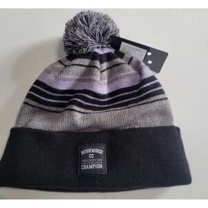 Travis Mathew Doggy Paddle‎ Beanie Brushwood Champion Purple Black Gray Hat
